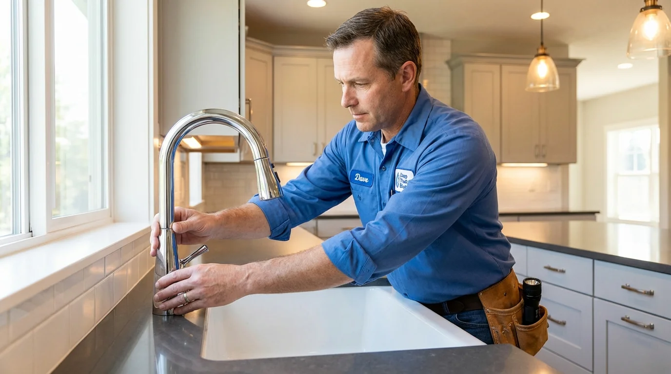 Kitchen faucet installation by Johns Plumbing LLC in Yauco