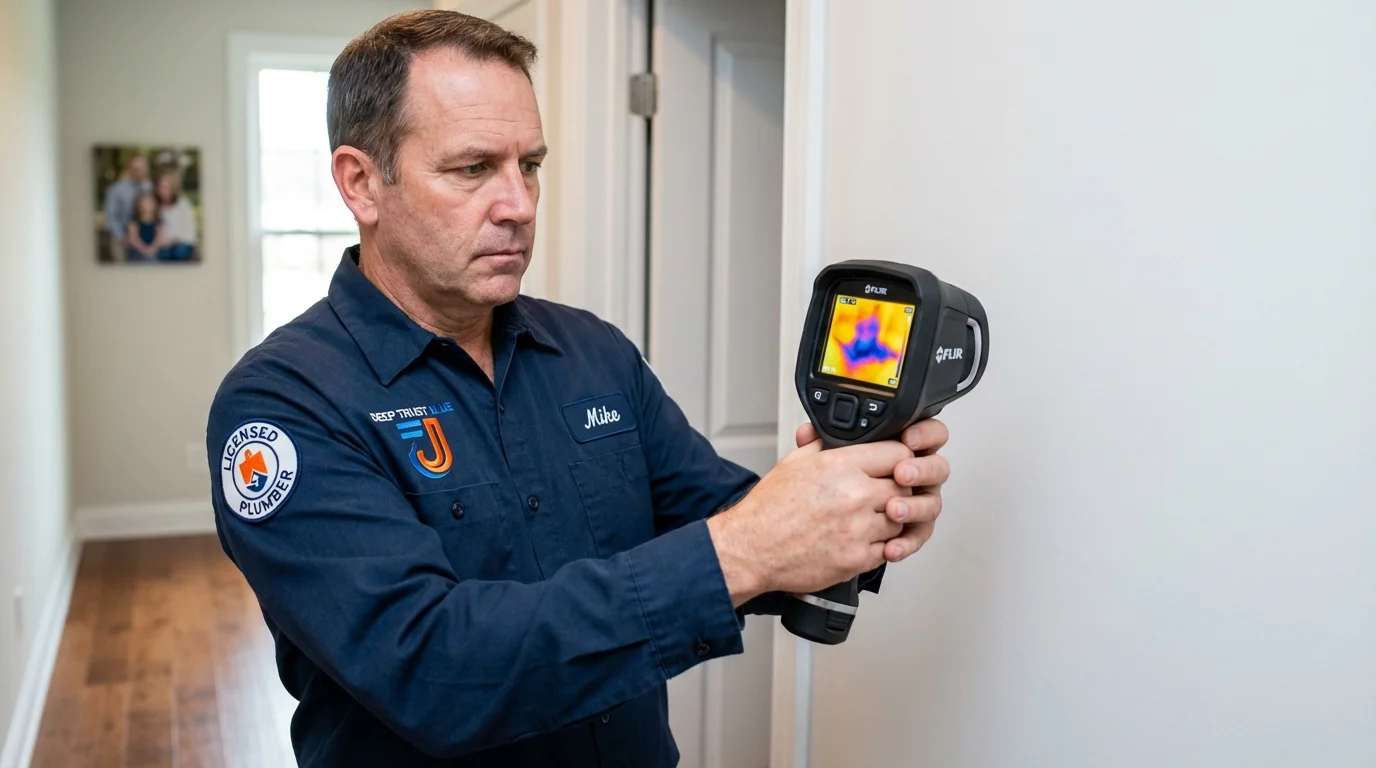 Thermal imaging leak detection by Johns Plumbing LLC in Yauco