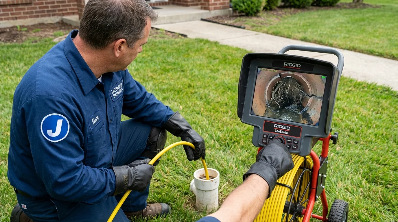 Sewer camera inspection being performed by Johns Plumbing LLC in Yauco